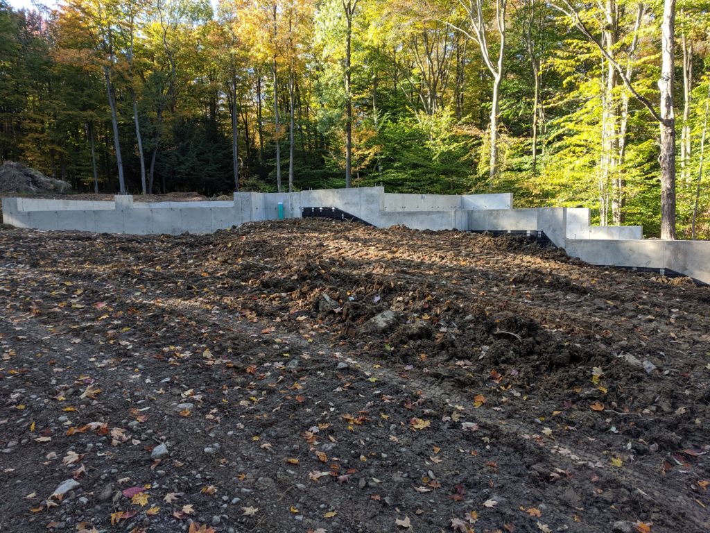 Backfilling and Grading - From the front