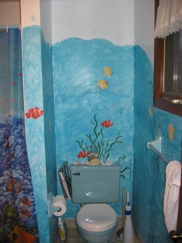 Our fish themed bathroom
