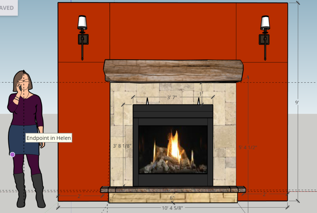 Fireplace Wall Sketchup